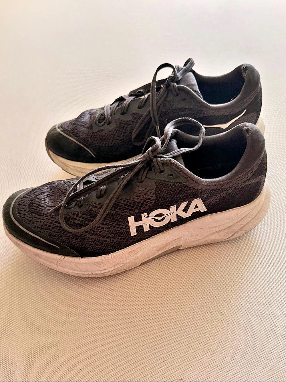 HOKA Y Rincon 4 Big Kids Black & White US 7
